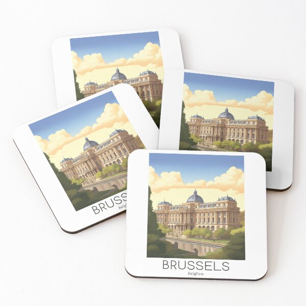 Item preview, A Vintage Travel Illustration of Brussels - Belgium designed and sold by GoodOldVintage.