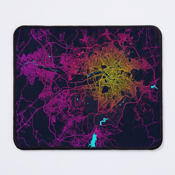 Item preview, Ankara City Map of Turkey - Neon designed and sold by deMAP.