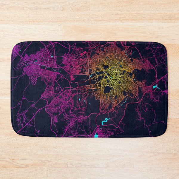 Item preview, Ankara City Map of Turkey - Neon designed and sold by deMAP.