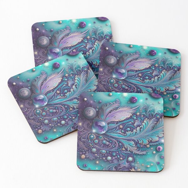 Item preview, Other Worldly Designs- nebulas, stars, galaxies, planets with feathers  designed and sold by BirdsnStuff.