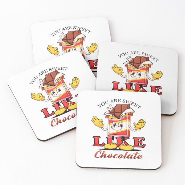 Item preview, You are sweet like chocolate, cute cartoon mascot chocolate bar designed and sold by Kevyn Adha.