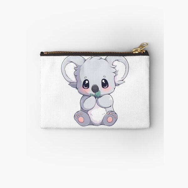 Item preview, Grey Koala eating leaves designed and sold by SundayDonuts.