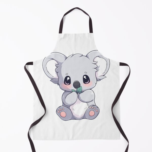 Item preview, Grey Koala eating leaves designed and sold by SundayDonuts.