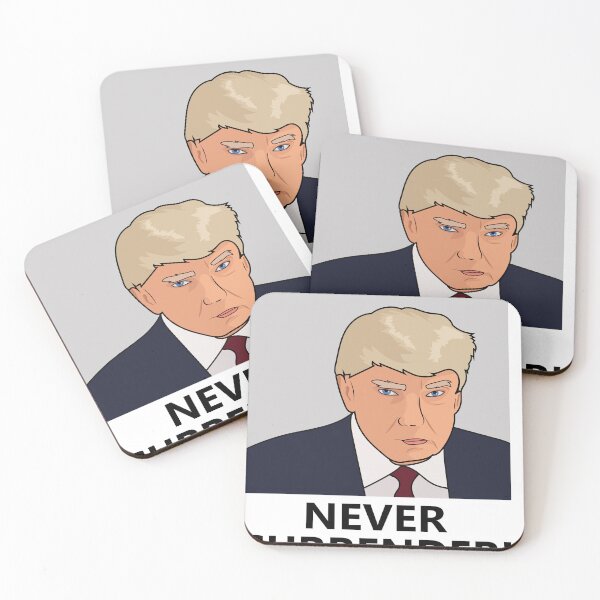 Item preview, Trump Never Surrender Mug Shot designed and sold by Art Wear.