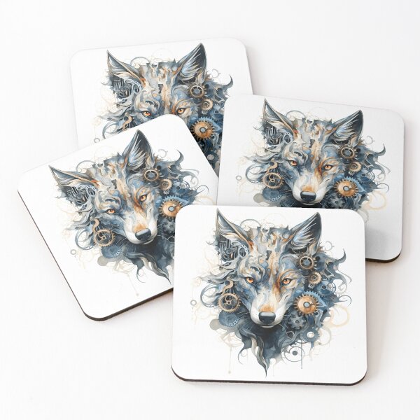 Item preview, Steampunk Wolf made of Clockwork Gears designed and sold by SchorlCraft.