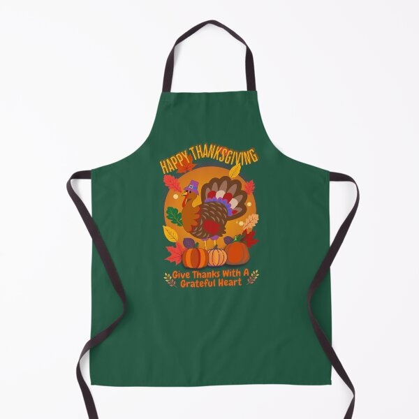 Item preview, Happy Thanksgiving Turkey & Pumpkins - Give Thanks With A Grateful Heart designed and sold by FCS Specialties LLC.