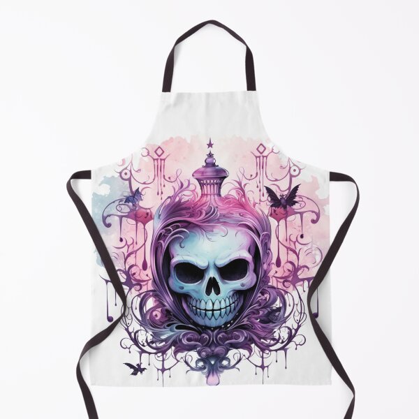 Item preview, Spooky Halloween Pink Flower Skull designed and sold by ArtFromBeyond.