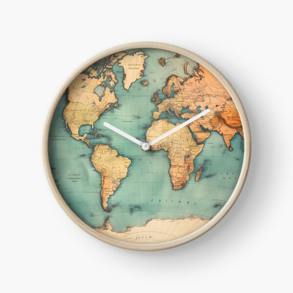 Item preview, Retro World Map designed and sold by ArtbyAiGallery.