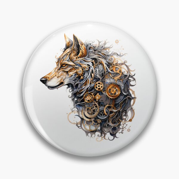 Item preview, Steampunk Wolf made of Clockwork Gears designed and sold by SchorlCraft.