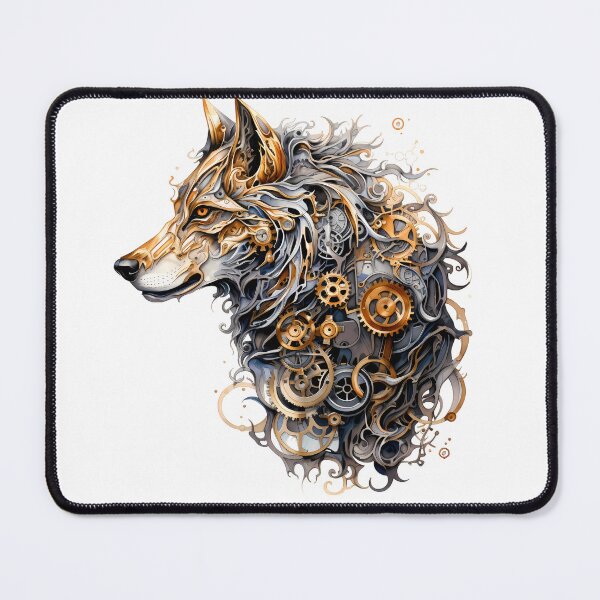 Item preview, Steampunk Wolf made of Clockwork Gears designed and sold by SchorlCraft.