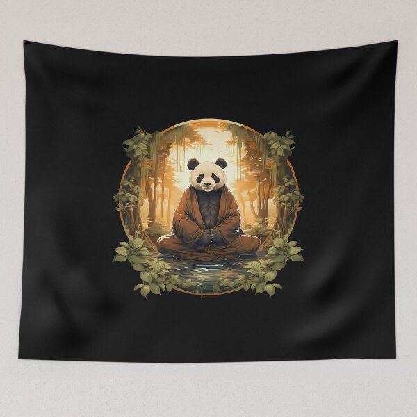 Item preview, Panda Zen: Serene Harmony in the Bamboo Grove designed and sold by hamishby.