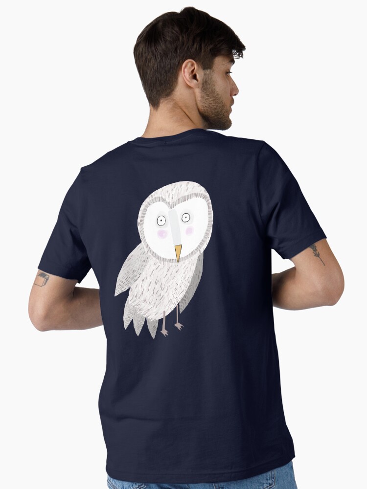Funny White Owl With Nordic Colors Illustrated By Carla Daly