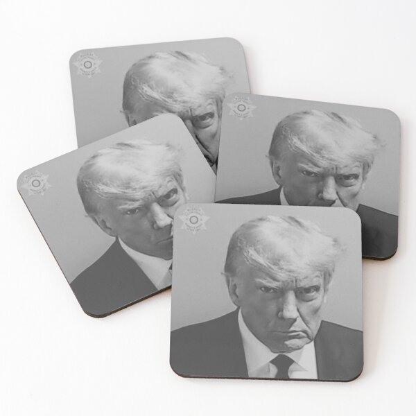 Item preview, Donald Trump Mugshot - Black & White designed and sold by Stubey.