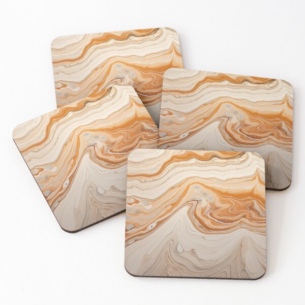 Item preview, Natural caramel color marble pattern designed and sold by SmileshareShop.