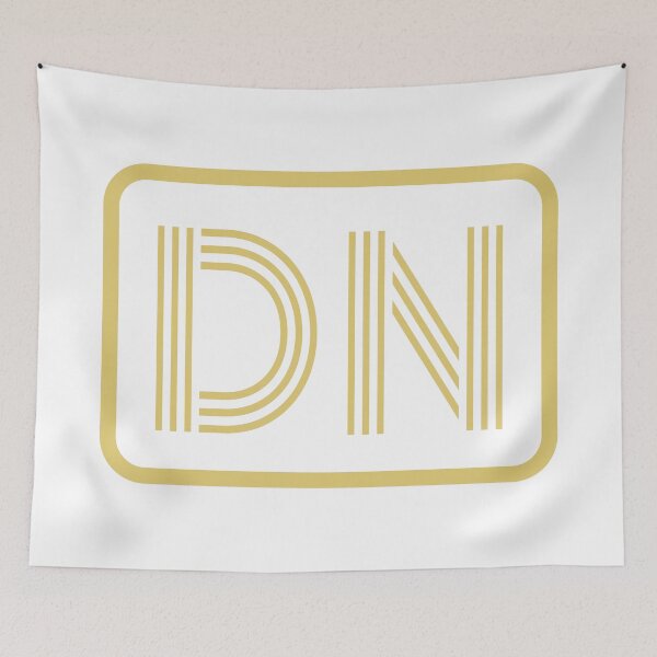 Item preview, DN Initials Gold Geometric Letters designed and sold by Jeallan Designs.