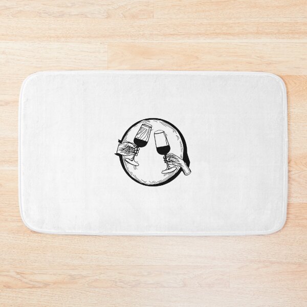 Item preview, Glasses of wine in circle - line art sketch designed and sold by Neon-astronaut1.