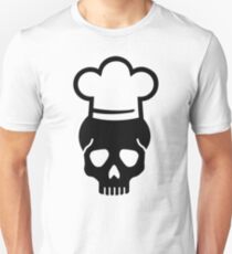 Skull chefs hat Unisex T-Shirt