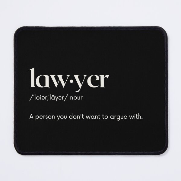 Item preview, Lawyer Dictionary Definition Joke - Law, Leadership, Feminism, Philosophy, and Intellectual Quotes designed and sold by ethanzakicab.