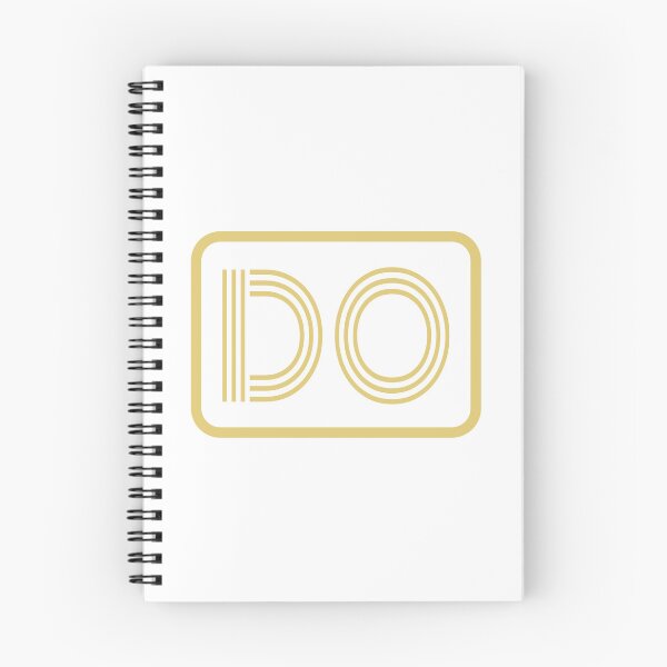 Aperçu de l'œuvre DO Initiales Lettres géométriques dorées créée et vendue par Jeallan Designs.