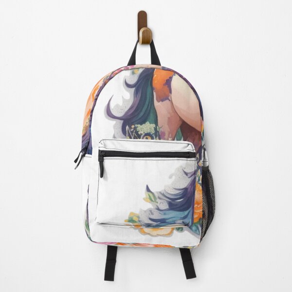 Item preview, Beautiful Fantasy Friesian Horse Portrait on Colorful Flower Meadow designed and sold by YourNameMatters.