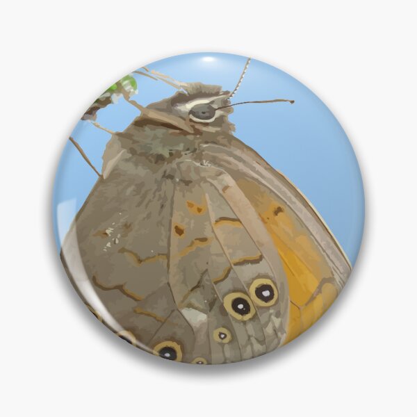 Item preview, Meadow Brown Butterfly Feeding On Aphids designed and sold by taiche.