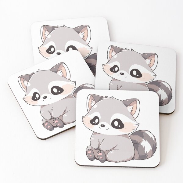 Item preview, Simple drawn cute racoon designed and sold by SundayDonuts.