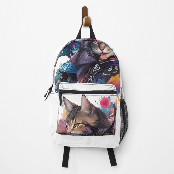 Item preview, Scribbled Creation of Samurai Cat - Double Trouble designed and sold by ngness.
