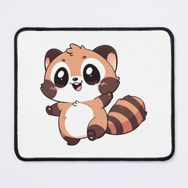 Item preview, Simple drawn cute red racoon designed and sold by SundayDonuts.