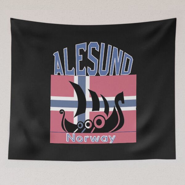 Item preview, Alesund, Norway Gifts & Merchandise,  white text designed and sold by LindaLG.