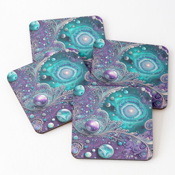 Item preview, Other Worldly Designs- nebulas, stars, galaxies, planets with feathers  designed and sold by BirdsnStuff.