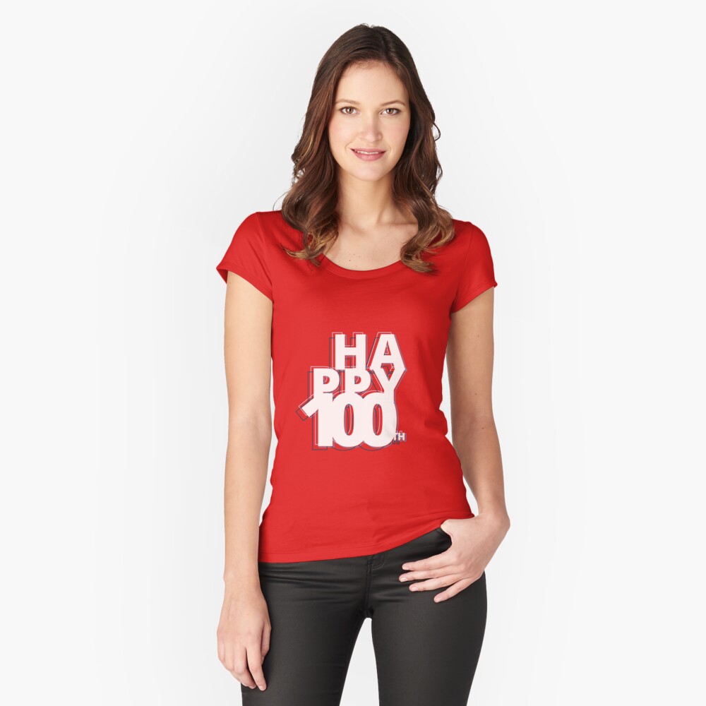Item preview, Fitted Scoop T-Shirt designed and sold by FunnyNoMark.