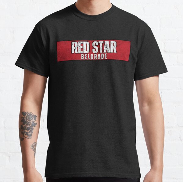 T-Shirt CRVENA ZVEZDA Red Star Belgrade Black Size XL The crown