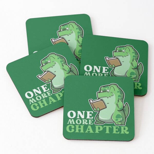 Item preview, CuteThesaurus Tyrannosaurus Rex Dinosaur Reading Just One More chapter designed and sold by The magic  Yellow bus.