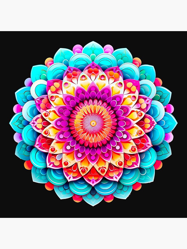 Magical Flower Mandala - Mandalas with Flowers & vegetation