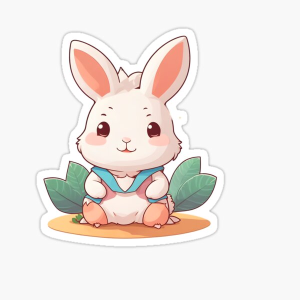"Rabbit" Sticker for Sale by DesignerForMe | Redbubble