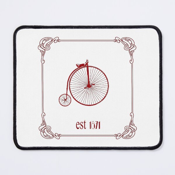 Item preview, Art Nouveau Penny Farthing Slim Red designed and sold by kernowerno.