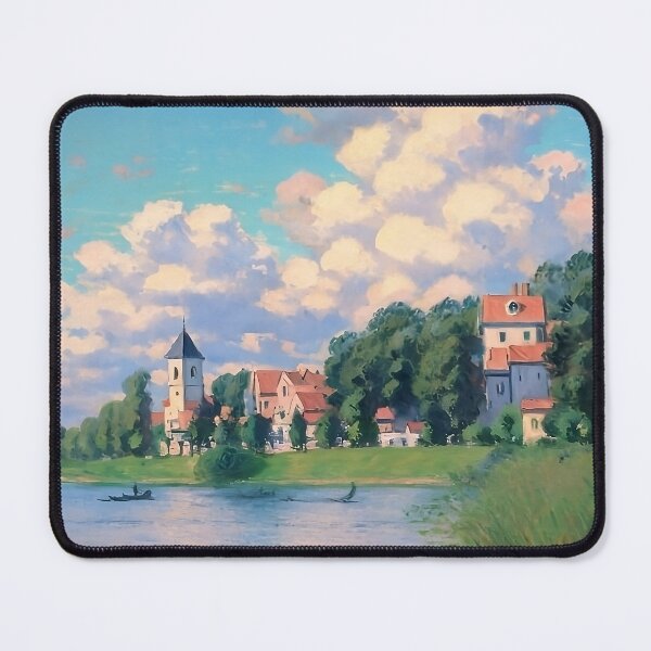 Item preview, Oil painting village background designed and sold by Amélia Gaspary.