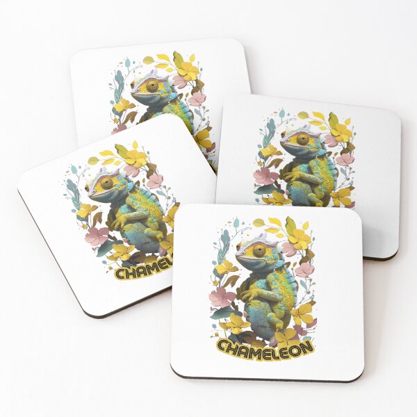 Item preview, Colorful Artisty Chameleon Magic Art: 3D Floral cute design  designed and sold by Ayoub Boumehdi.