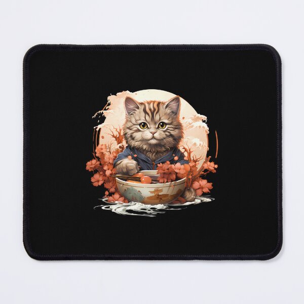 Item preview, Cat's Ramen Delight: Feline Foodie Adventure designed and sold by hamishby.