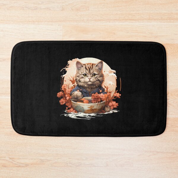 Item preview, Cat's Ramen Delight: Feline Foodie Adventure designed and sold by hamishby.
