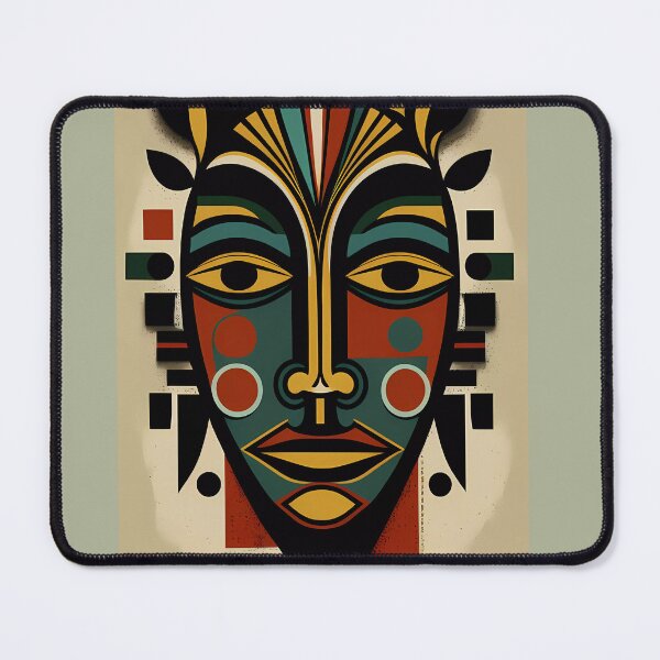 Item preview, "Surreal Convergences: Modern Tribal Face" designed and sold by Art-Vortex-fr.