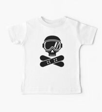 Snowboard skull goggles Baby Tee