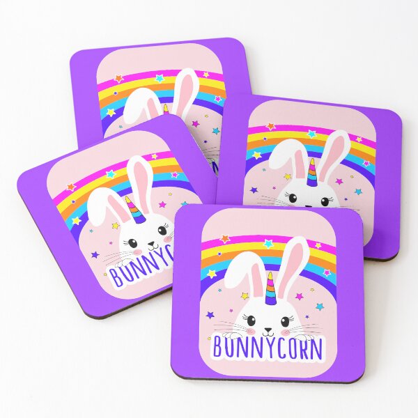 Item preview, Cute Bunnycorn Illustration - Kawaii Rabbit Unicorn Kids T-Shirt designed and sold by FotoLibreStudio.
