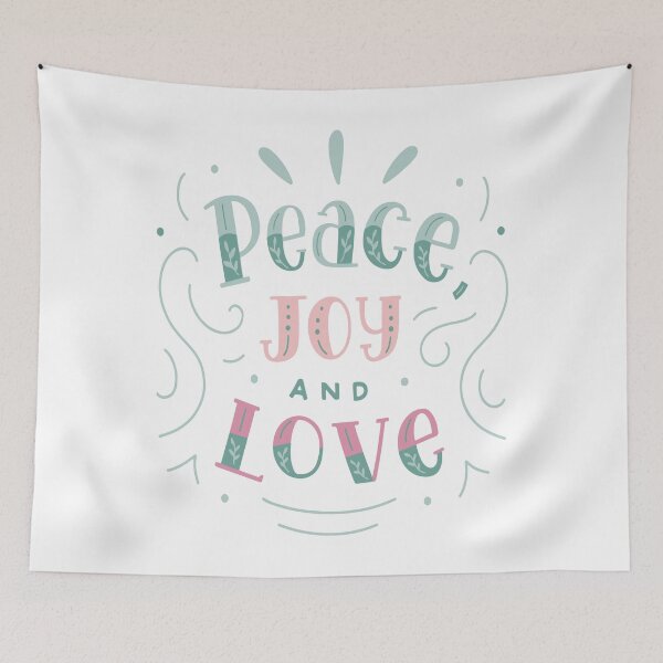 Item preview, peace joy and love designed and sold by artistcamellia.