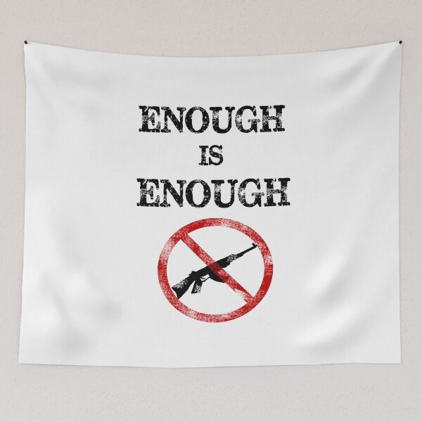Item preview, Enough is Enough Anti Assault Rifle Gun Reform Vintage Retro Style designed and sold by Greenguy79.