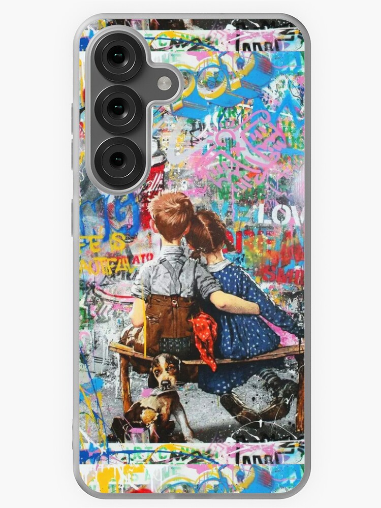 Thumbnail 1 of 4, Samsung Galaxy Phone Case, Boy And Girl Urban Style Pop Art Collage designed and sold by Teecha.
