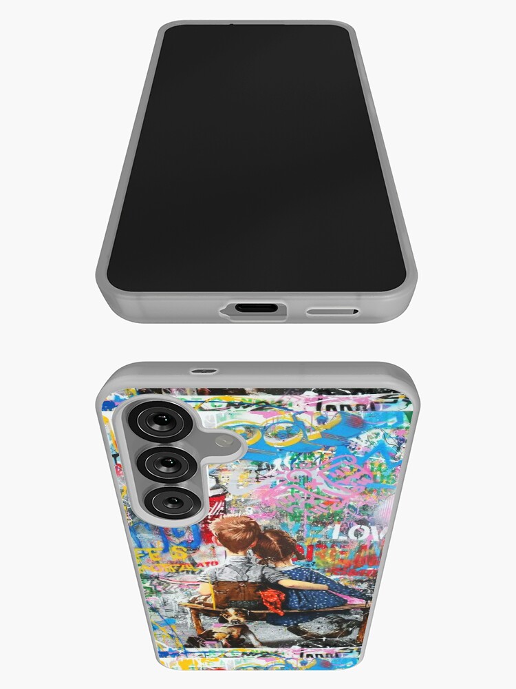Thumbnail 3 of 4, Samsung Galaxy Phone Case, Boy And Girl Urban Style Pop Art Collage designed and sold by Teecha.