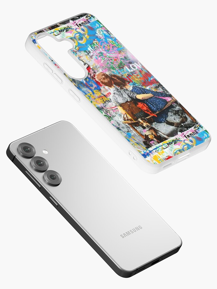 Thumbnail 2 of 4, Samsung Galaxy Phone Case, Boy And Girl Urban Style Pop Art Collage designed and sold by Teecha.