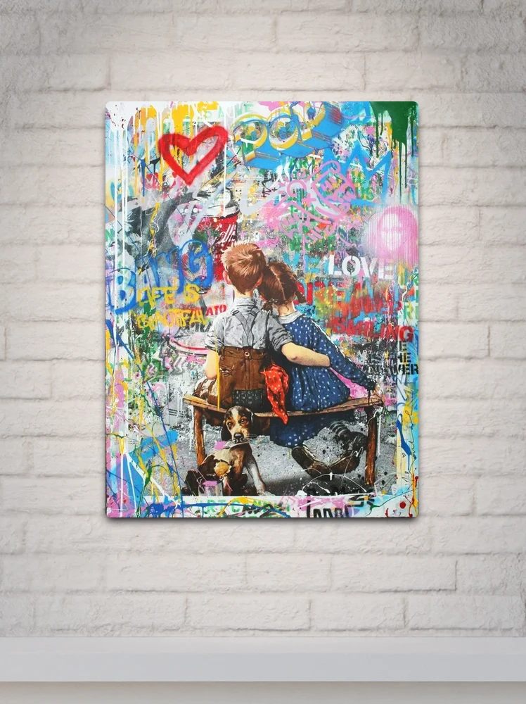 Boy And Girl Urban Style Pop Art Collage