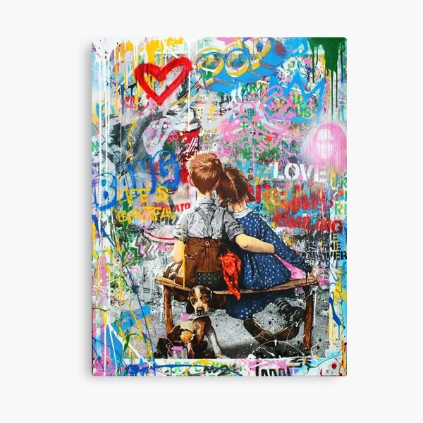 Item preview, Boy And Girl Urban Style Pop Art Collage designed and sold by Teecha.